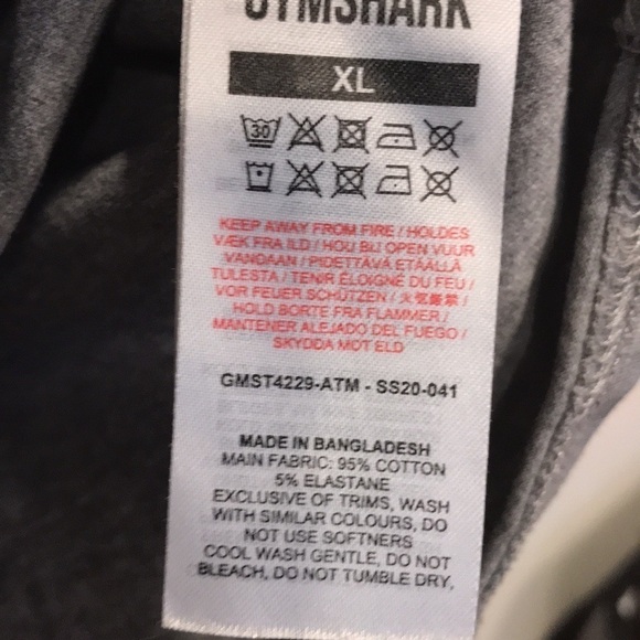 Gymshark Apollo Slim Fit Tee Workout Athletic Men’s XL - Picture 2 of 3